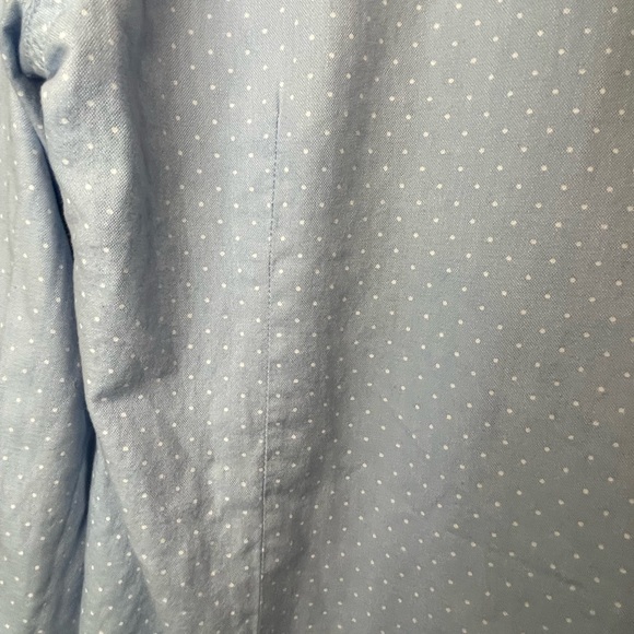 GAP classic blue polka dot button down shirt. women XL - Picture 5 of 8
